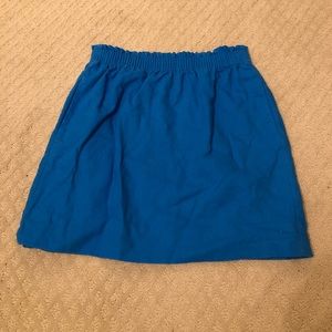 Jcrew blue linen skirt size 4